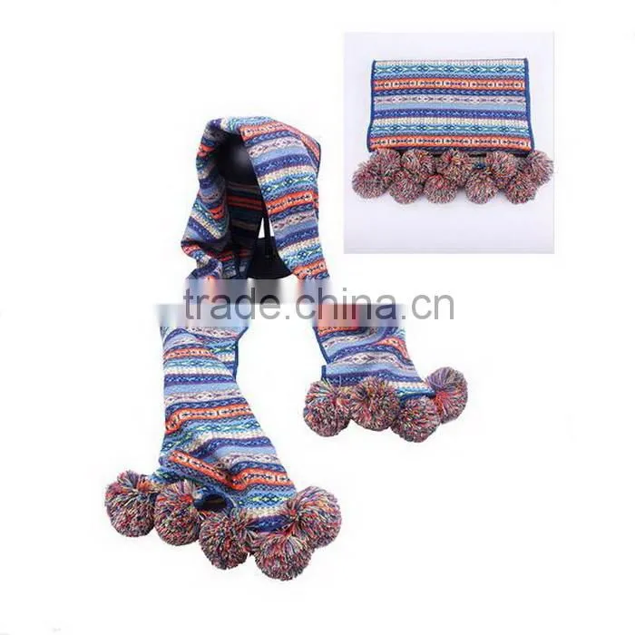 ACRYLIC JACQUARD LOGO PROMOTIONAL FOOTBALL TEAM SCARF
