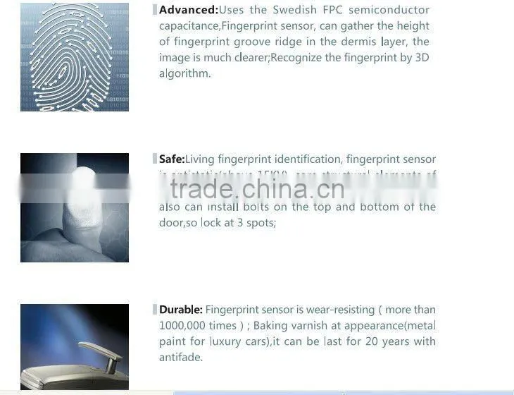 fingermark lock and fingerprint lock system