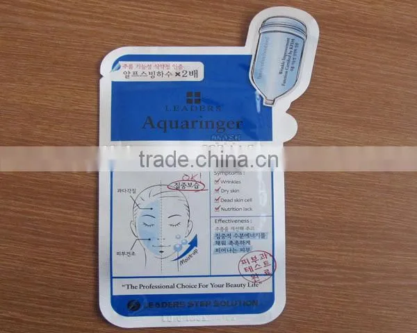 household facial mask bag / custom printed facial mask aluminum foil bag