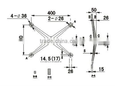 Stainless steel spider