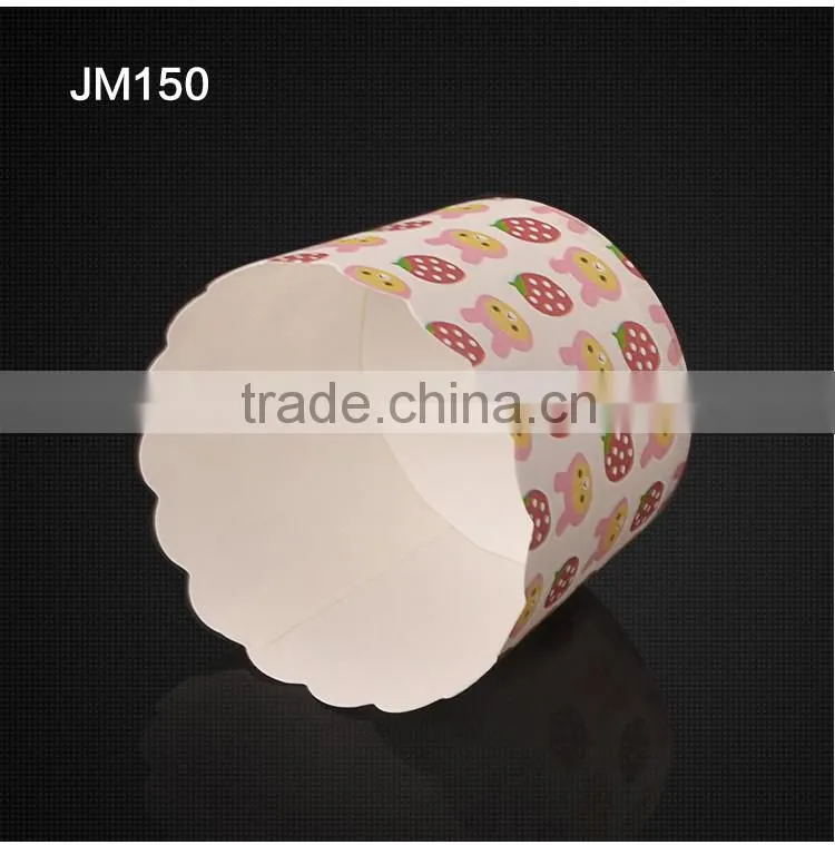 JM150 BAKEST medium strawberry pattern high quality muffin cake paper cups multiple pattern selection