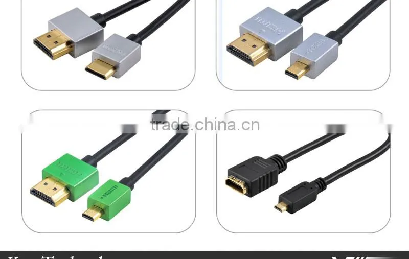 Ultra-Slim HDMI Cables 3D & 4K Rated with Ethernet - 3 Feet
