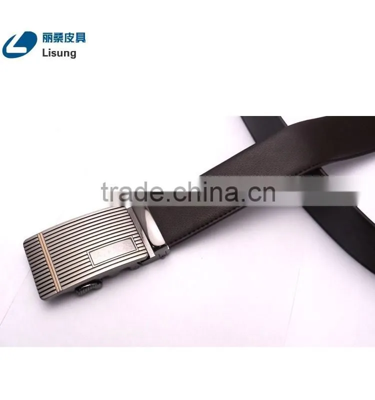 Luxury Automatic Buckle Adjustable Leather Belt Without Holes