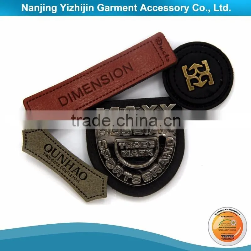 Professional Heat Press Logo PVC Leather Custom Patch Label