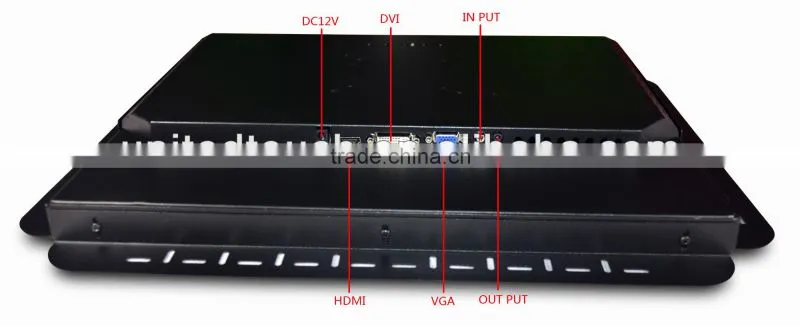 19" inch Industrial Open Frame Touch Screen Monitor with Capacitive 10 points touch / USB VGA DVI