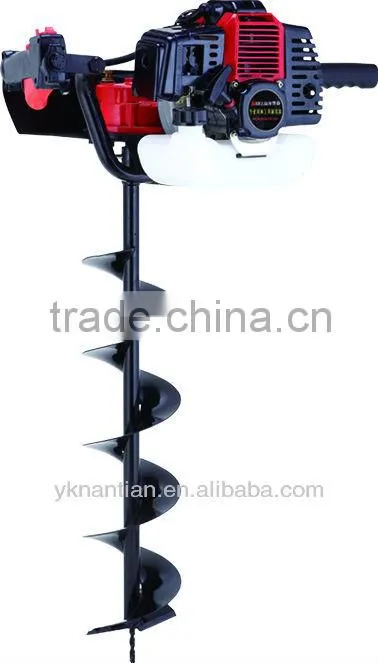 Gasoline Earth Auger 49cc earth drill one person ground hole drilling machines