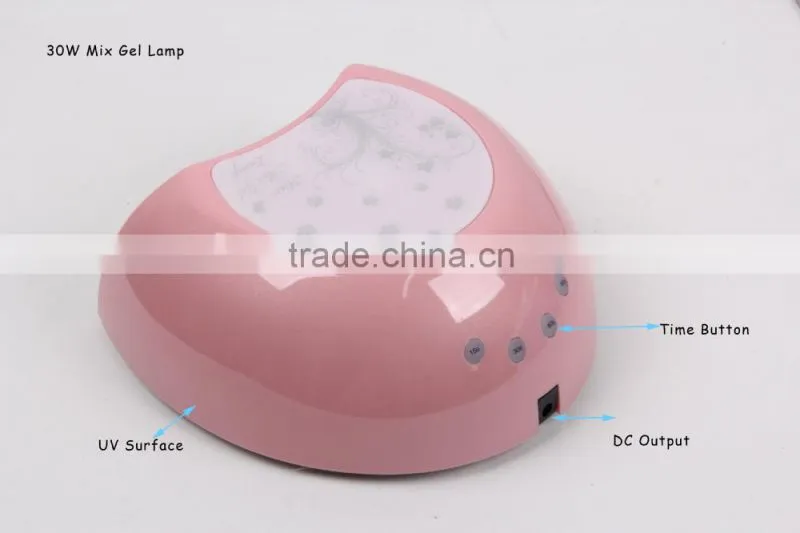 Professional Salon Equipment Pink ABS Housing Mirror Reflector CCFL Nail LED UV Lamp