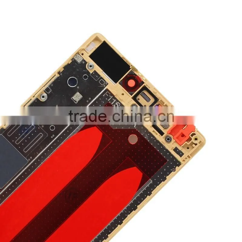 Original Genuine LCD Screen With Digitizer With Frame Assembly For Huawei Ascend P8 - Gold