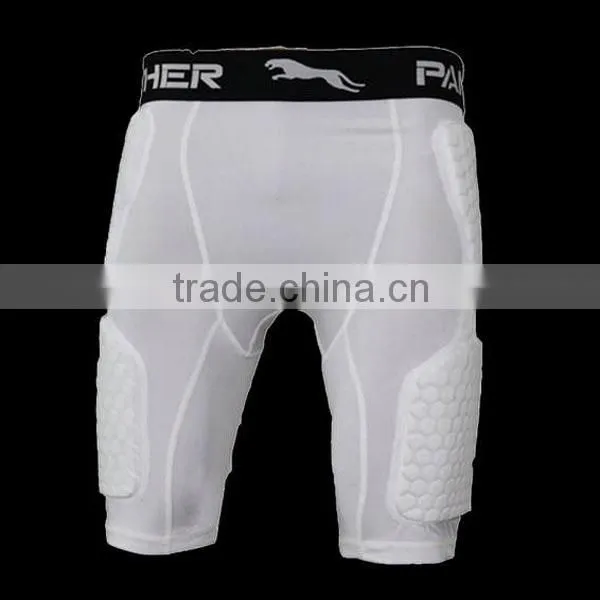 Rugby protection padded top Football pro combat compression gear padded compression wear