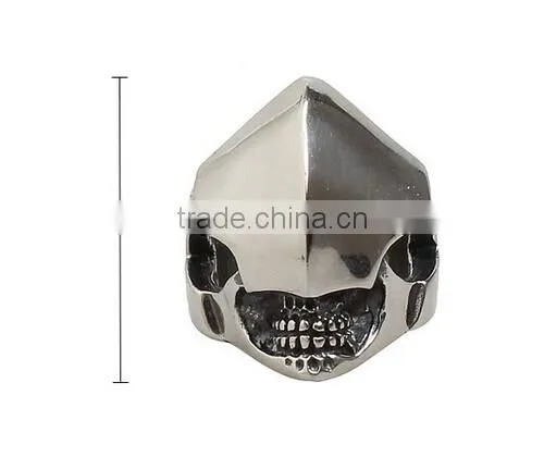 Vintage Men's Ring Decoration Carved Skull Titanium Steel Stainless Steel
