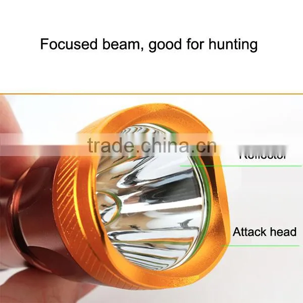 6614 Aluminum Rechargeable Output 18650 Emergency USB mobile Flashlight Power Bank