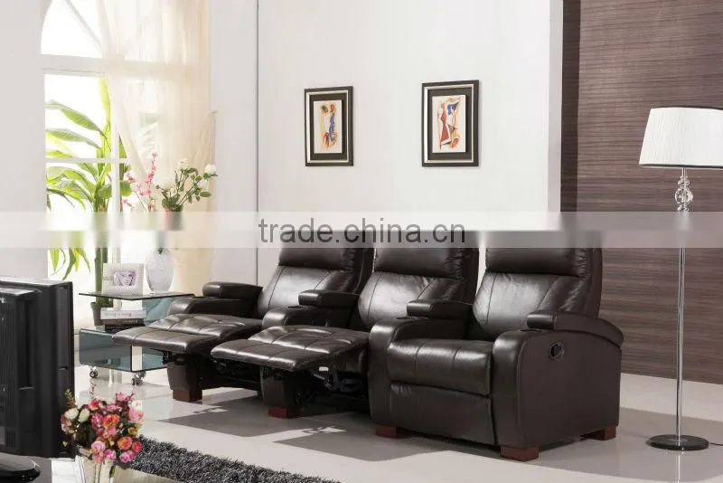 Home theatre furniture electric leather recliner sofa China