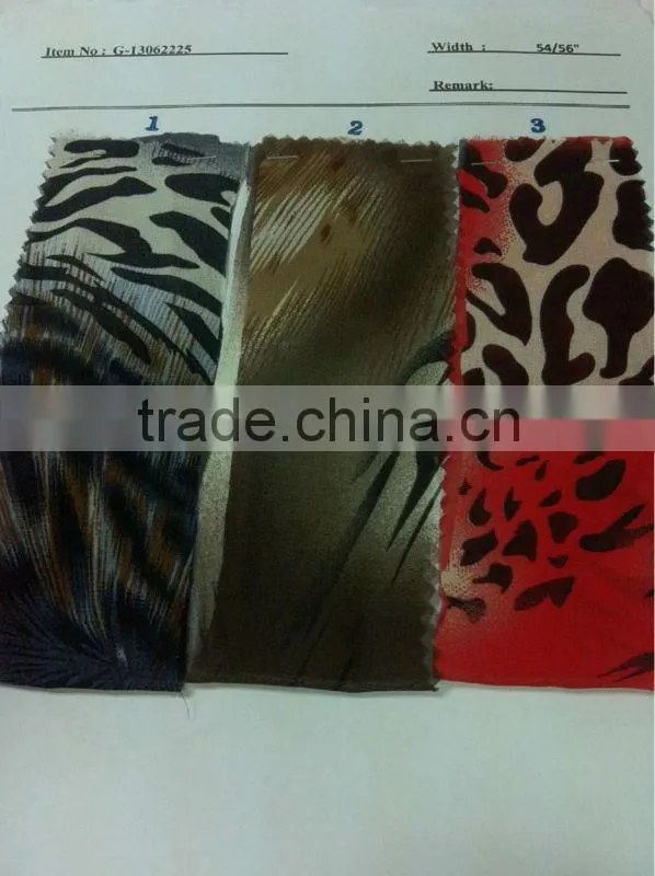 US$ 1/M up Chiffon Print Fabric Textile Stock Stocklot:G-13062225