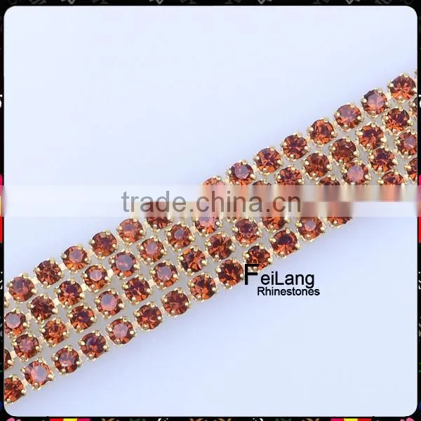 Small size rhinestone crystal chains for crafts