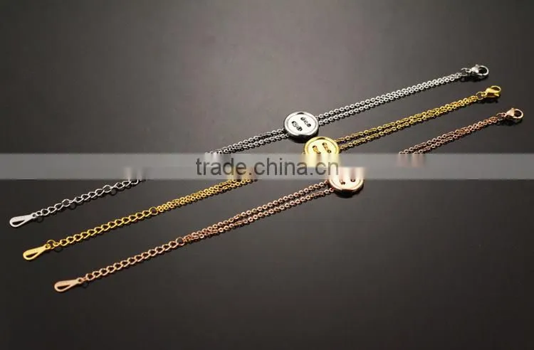 Buttons Bracelet Fashion New Design for Women Copper Magnetic Bracelet