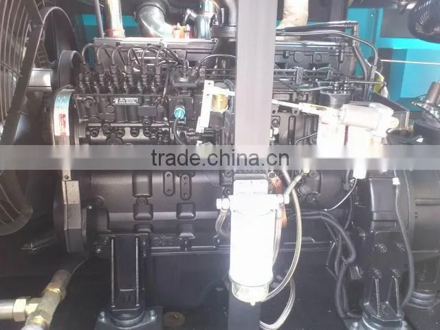 Mobile diesel rotary screw cement trailer compressor