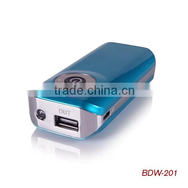 Latest smart mobile power bank 6000mAh external battery