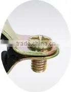 Double pipe clamps M6 withinner rubber