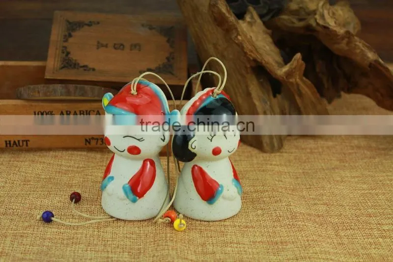 Carton Doll Ceramic Wind Bell