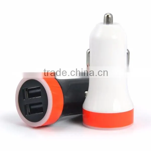 Good quality ABS material dc 12v-24v input car charger