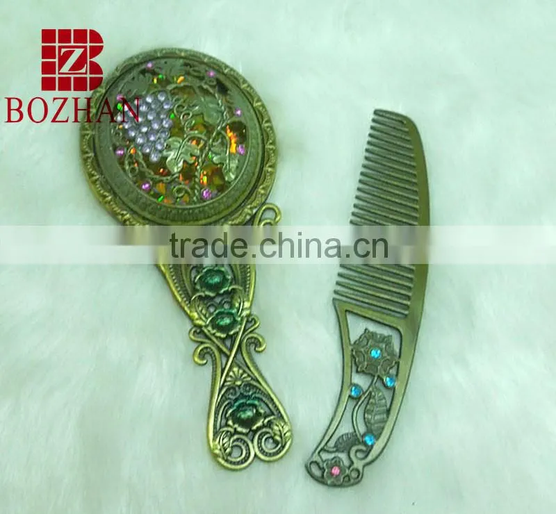 Charms rhinestone vanity mirror set