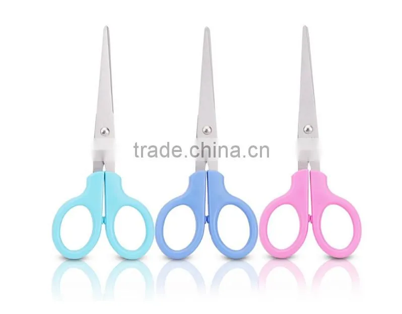 Deli Stainless steel scissors for Office Supply Model 0605 pink