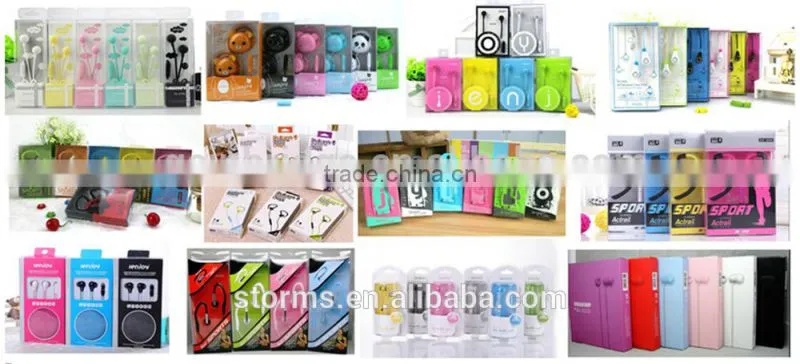 Lovely cartoon braid cord earphone&earbud for promotion
