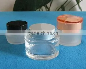 3ml,15ml,30ml glass cosmetic cream jar