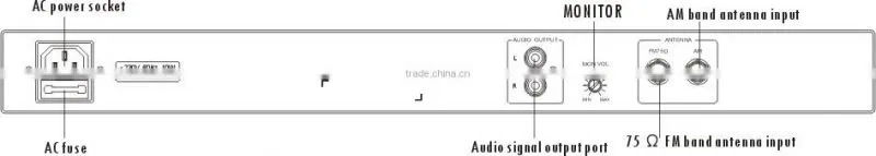 T-6222 AM FM Audio sources tuner for pa system