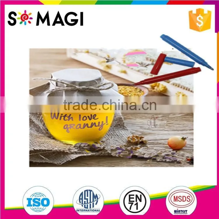 Multi-colors Available Party Use Wine Glass Writer No Smearing And Fast Dry Ink