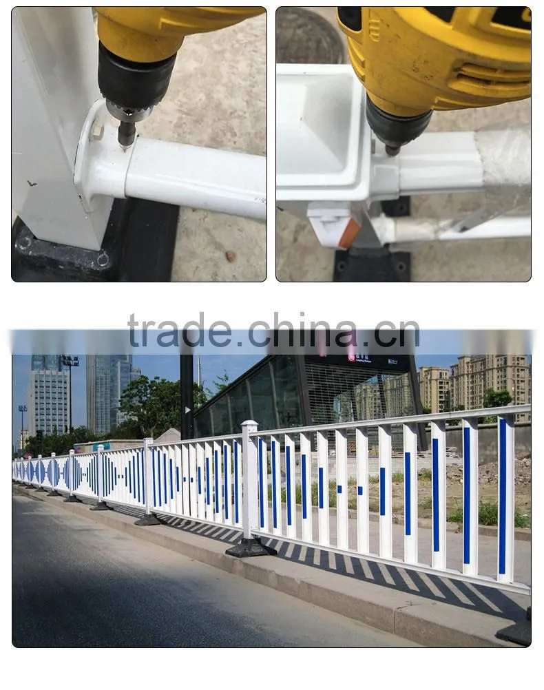 Transport facilities, highway guardrail electrostatic painting the road city municipal police zinc steel fence