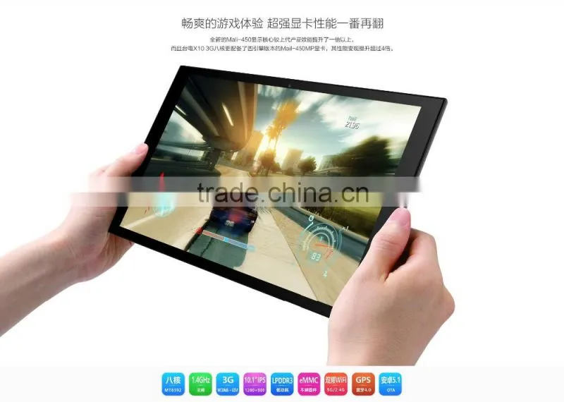 Tablet pc 10.1 Android 5.1 Octa core Teclast X10 3G SIM MTK8392 1GB/16GB