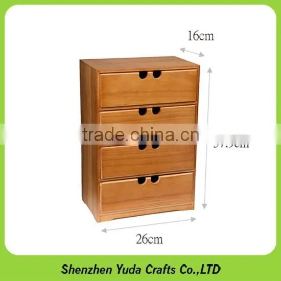 Floor standing wooden storage case MDF drawer in bedroom