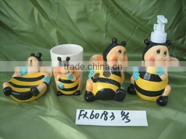 4Pcs Ceramic bathroom accessories set