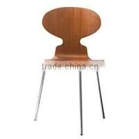 Black High Quality Wood and Metal Chair for Dining Rooms