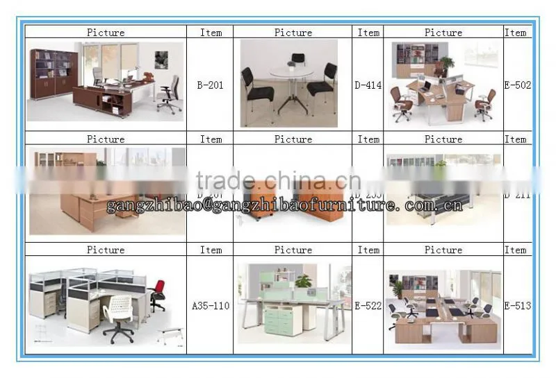 stronger office partition office workstation for three people with metal base E-519