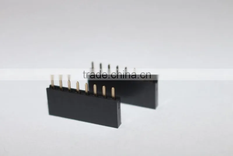 2.54mm single row straight Female header 8 pin