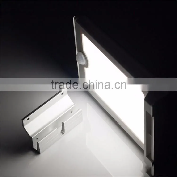 46 led aluminum pad ip65 450LM PIR sensor + Light control+weak light motion sensor solar led light