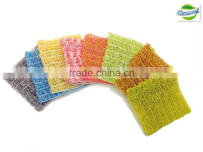 plastic non-scratch scouring pad with spiral scourer
