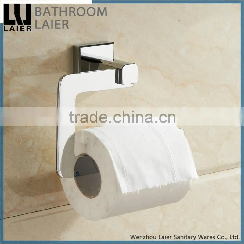 17633 wenzhou bathroom accessories zinc alloy walll mounted modern design toilet paper holder