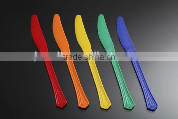 plastic cutlery set,yellow plastic cutlery