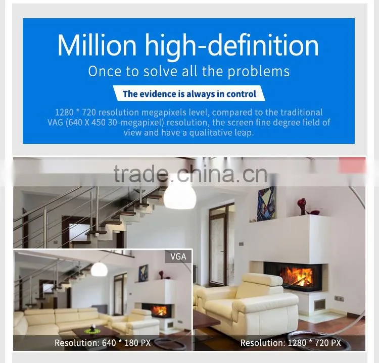 wireless home alarm system wifi ip camera with linkage alarm system