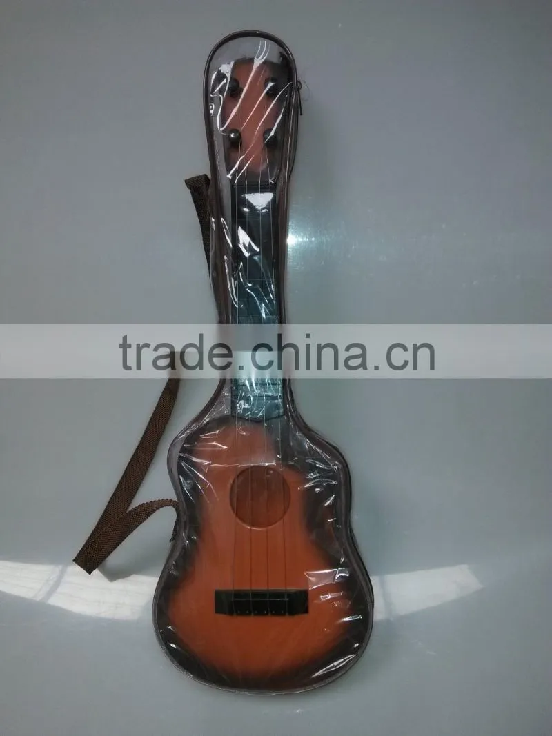 Musical instrument guitar toys cartoon intelligence guitar with light.Plastic toy Simulation 4-string guitar toys