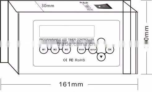 DMX 512 DIY multi changing patterns decorative light/ LED controller with LCD screen