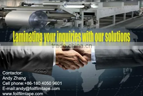 Aluminum film AL/PET/HDPE/MPET for HVAC