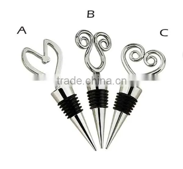 Heavy Duty Zinc Alloy Material Crystal Wine Stopper Wine Bottle Stopper