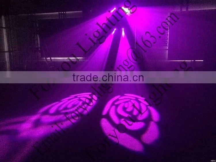 China supplier manufacture factory price 2*10w white leds show disco scanner effect light