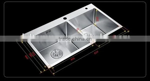 Small Size Double Bowl Kitchen Sink_High Quality Low Price In Alibaba Bar Sink For Sale