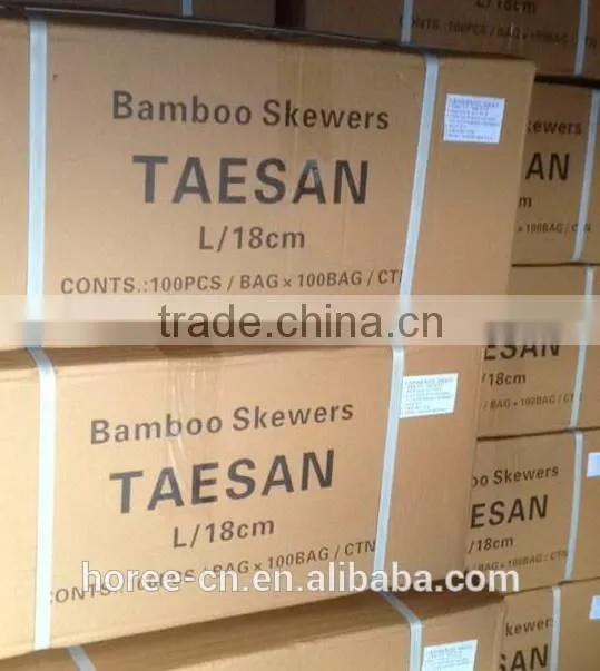 BBQ Sticks With the material of wooden or bamboo