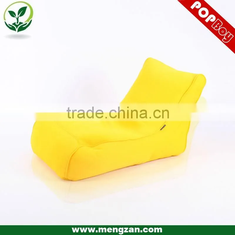 Low-Back bean bag recliner chair, Sandwich fabric bean bag settee